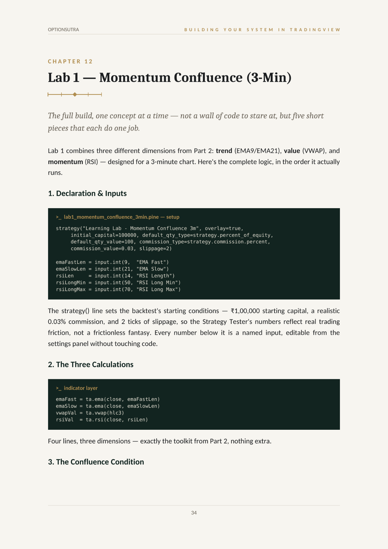 Chapter 12 — Lab 1 · Momentum Confluence